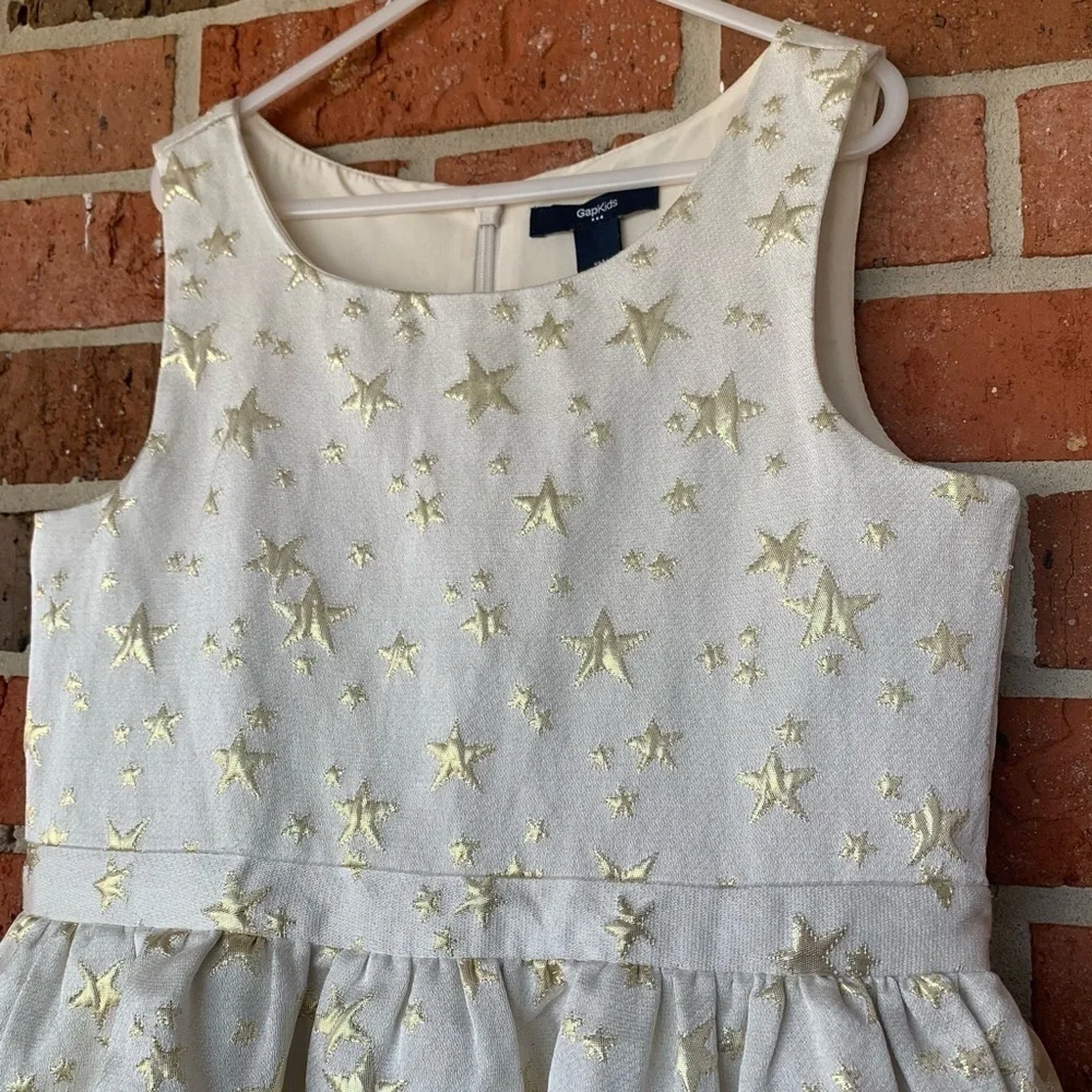 Gap Kids Girl's Star Shimmer Dress‎ Size L